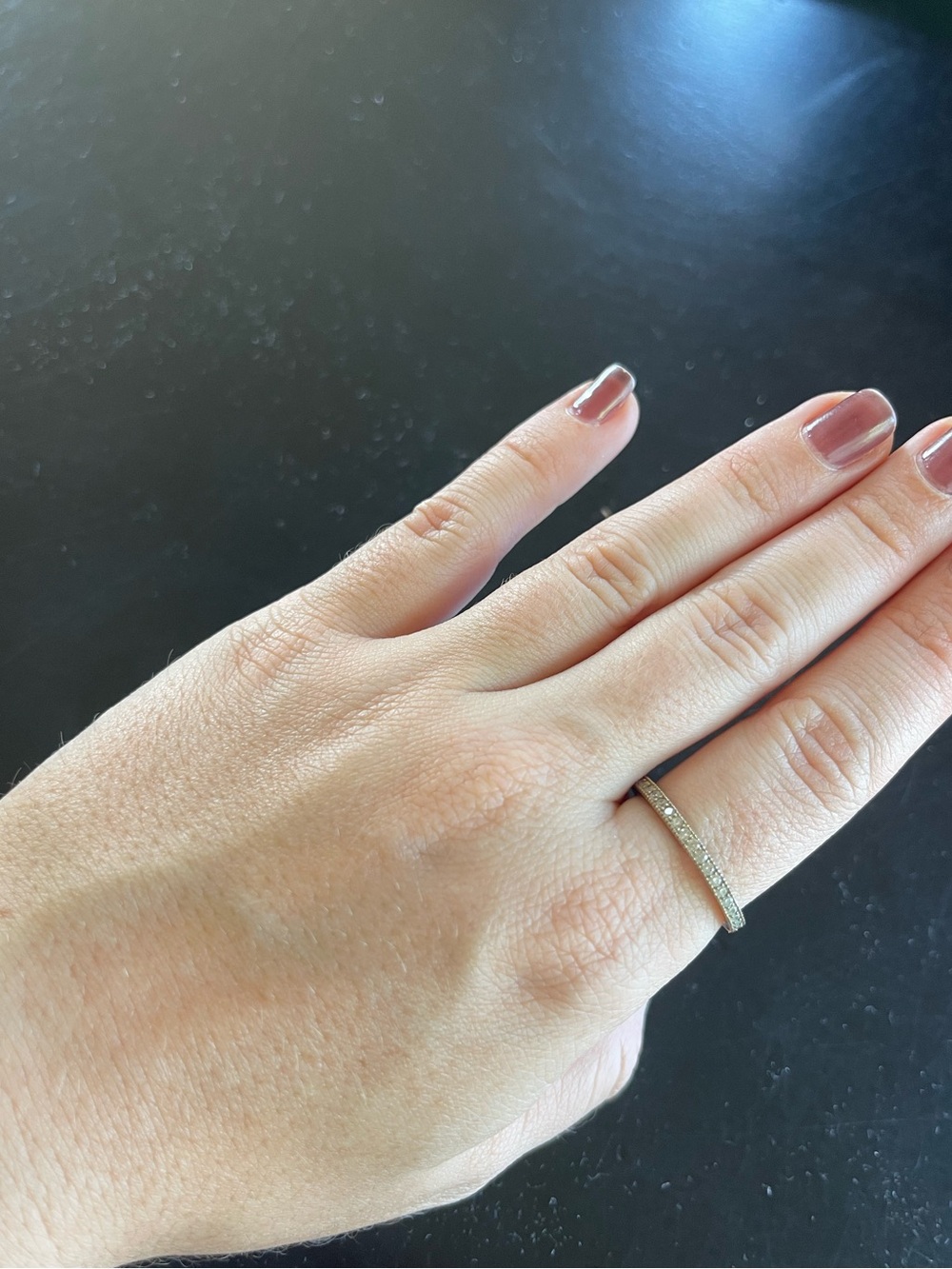 Silver Pave Diamond Ring